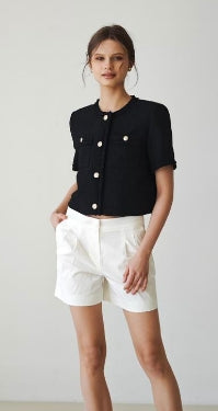 MEDUSA?72942 New short sleeve tweed jacket