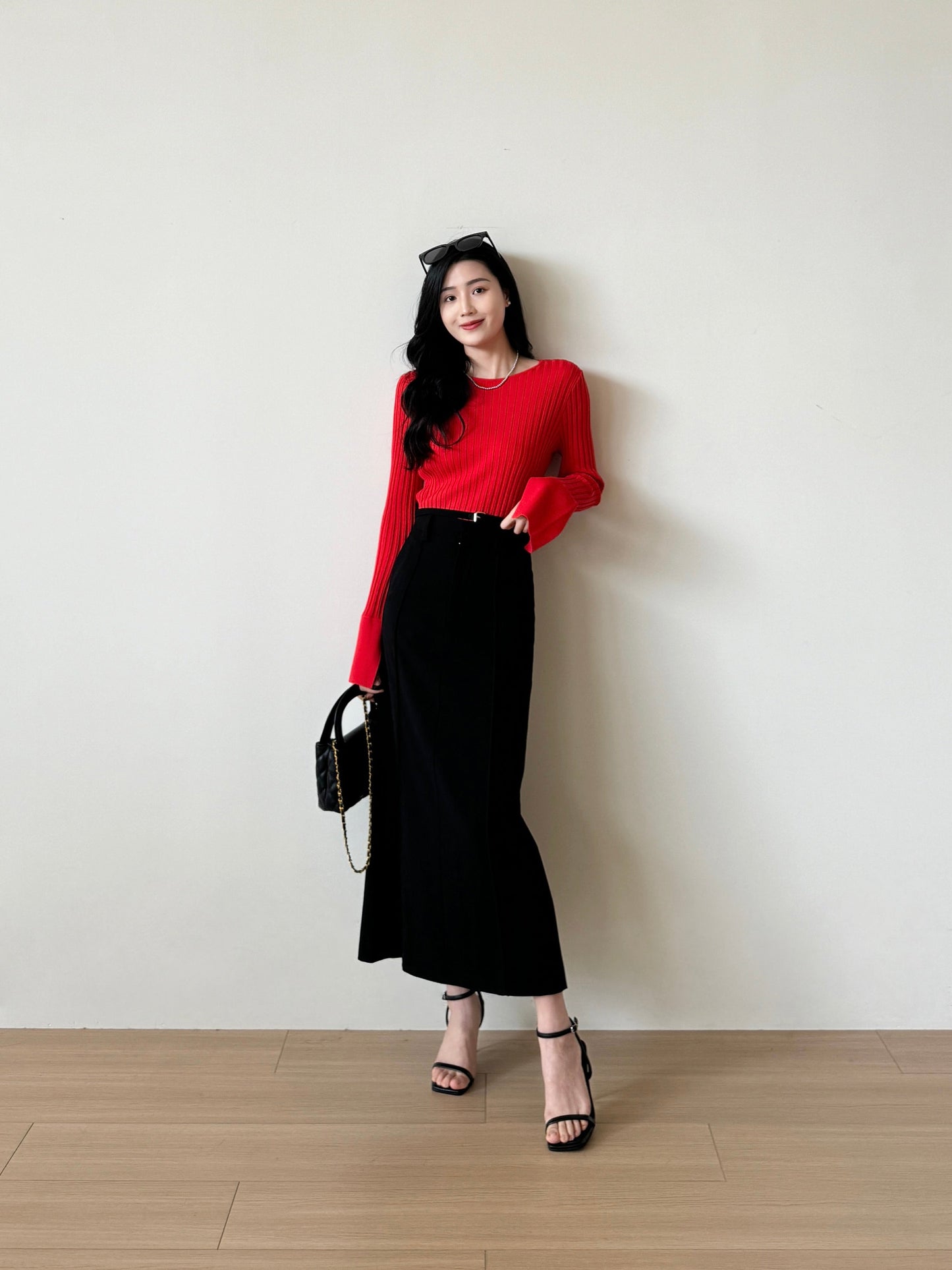 MEDUSA?AYB003 LO*WETencel slim fit knit for spring and autumn