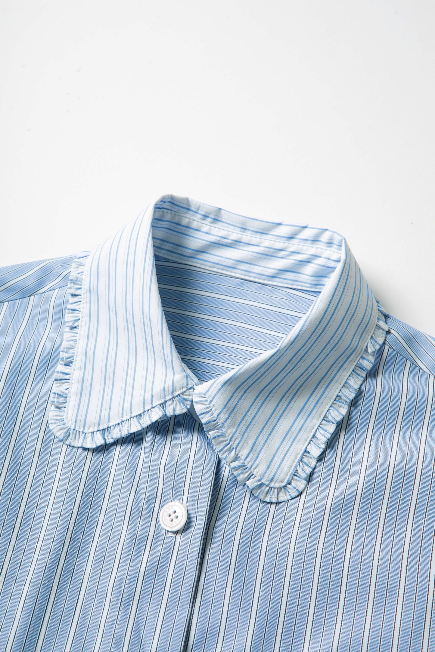 MEDUSA?BL1211 Spring New 90% Cotton Lovely Striped Shirt