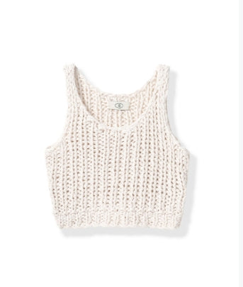 MEDUSA?WN2502603 100% cotton handmade layered knitted vest