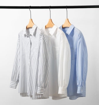 MEDUSA?BL1215Loose cotton shirt with lazy temperament for spring and autumn