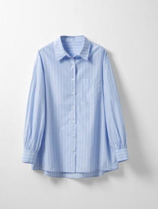 MEDUSA?BL1215Loose cotton shirt with lazy temperament for spring and autumn