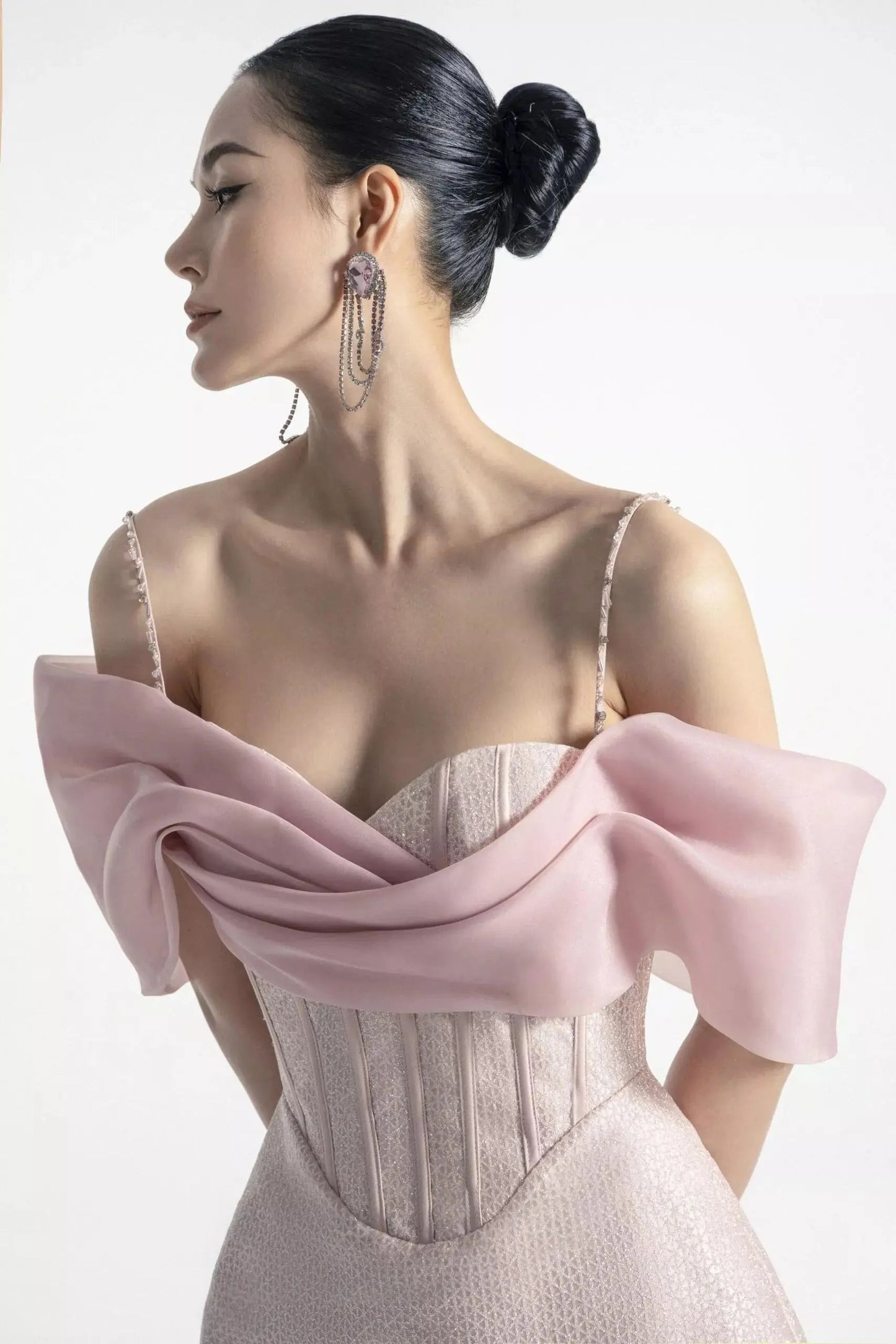 Achazia Pink Corset Mini Dress