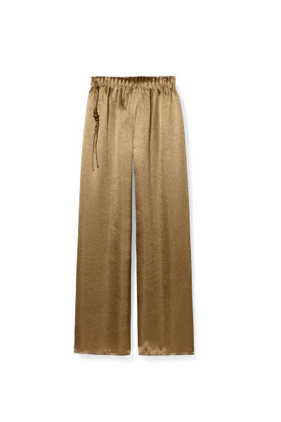 MEDUSA?PT0390Acetate pleated Chinese loose wide-leg pants for summer