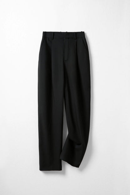 MEDUSA?PT0313 Summer new loose fit straight high waist pants