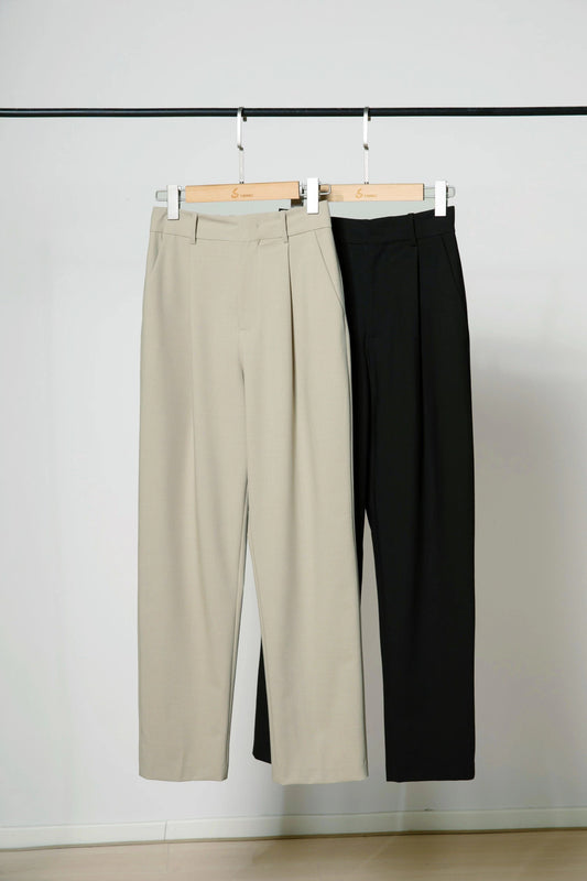 MEDUSA?PT0313 Summer new loose fit straight high waist pants