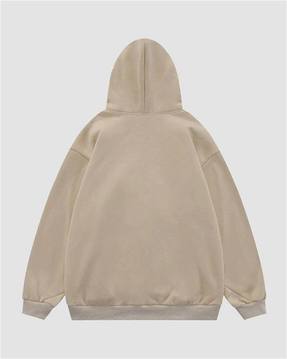 Star Embroidery Full Zip Hoodie