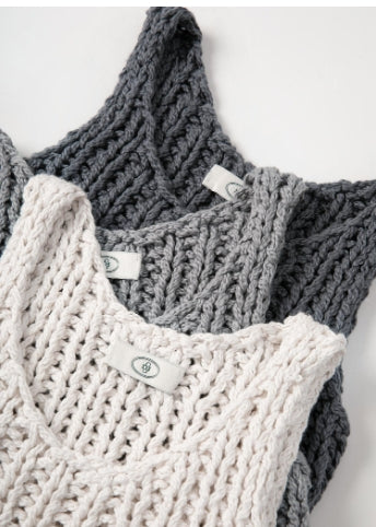 MEDUSA?WN2502603  100% cotton handmade layered knitted vest
