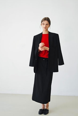 MEDUSA?JK933 Minimalist loose striped lined suit for spring and autumn