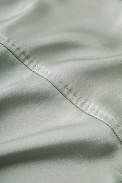 MEDUSA?BL1236  25SS Summer New Product Premium Heavyweight Pearl Glossy Satin Texture Loose Shirt