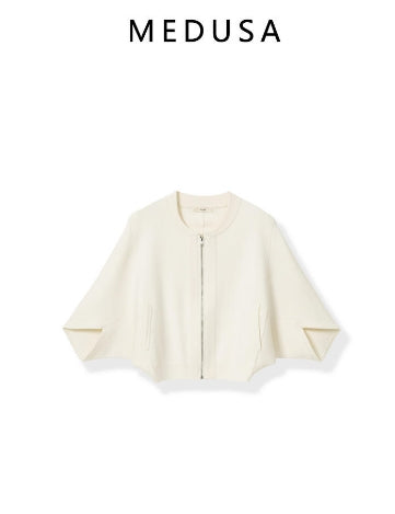 MEDUSA?HPP2502 Design French bat sleeve jacket knitted top for summer