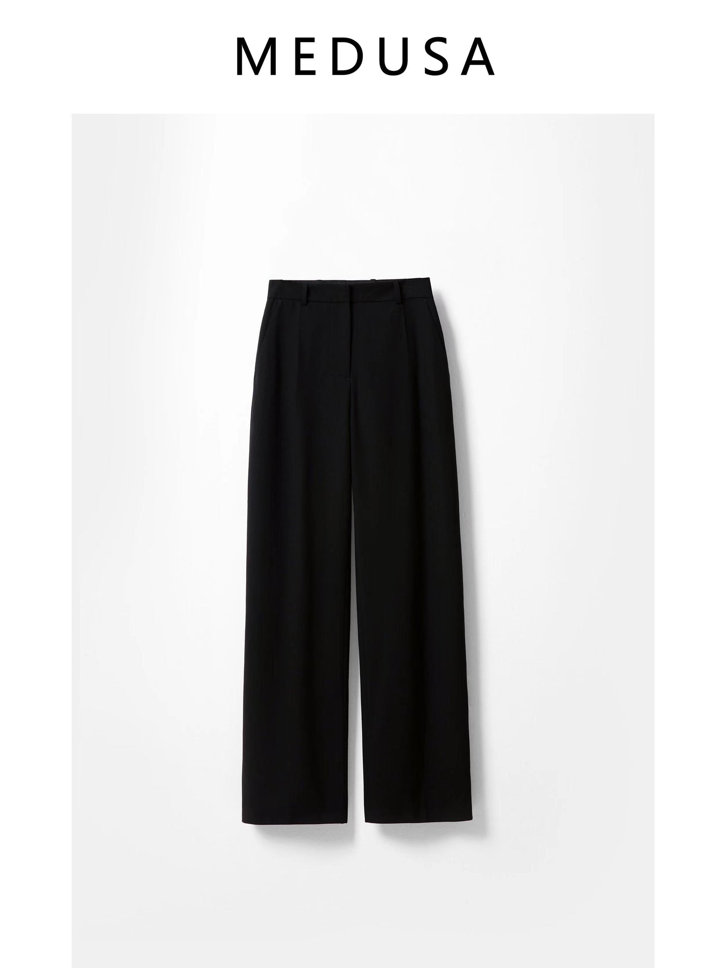 Wool casual drape suit trousers for summer spring and autumn