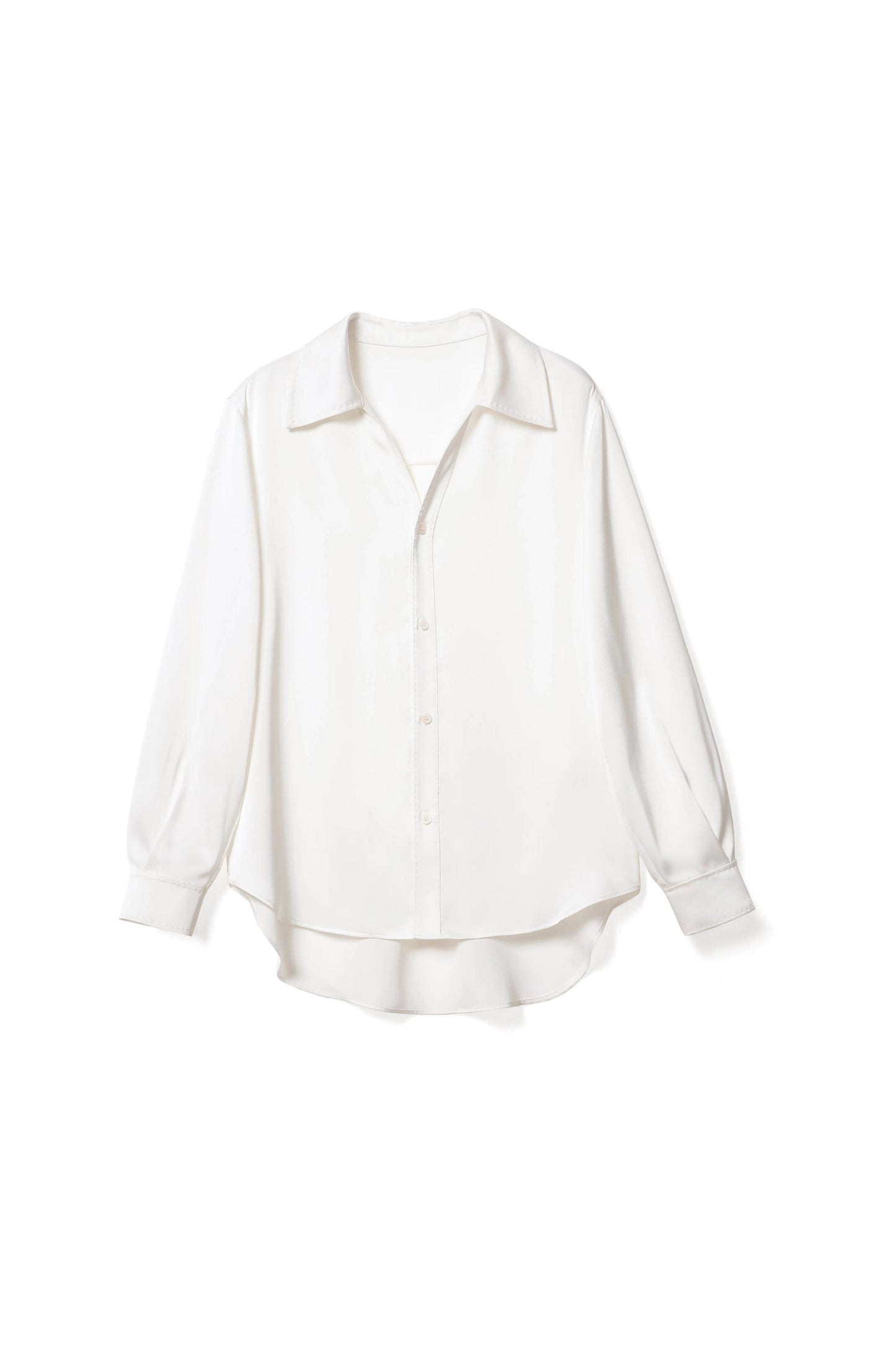 MEDUSA?BL1236  25SS Summer New Product Premium Heavyweight Pearl Glossy Satin Texture Loose Shirt