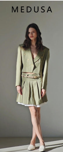 MEDUSA?JK919 25ss new jacket skirt set for spring and autumn