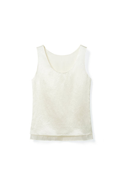 MEDUSA?BL1267 Minimalist double-layer skin-friendly sleeveless vest for summer